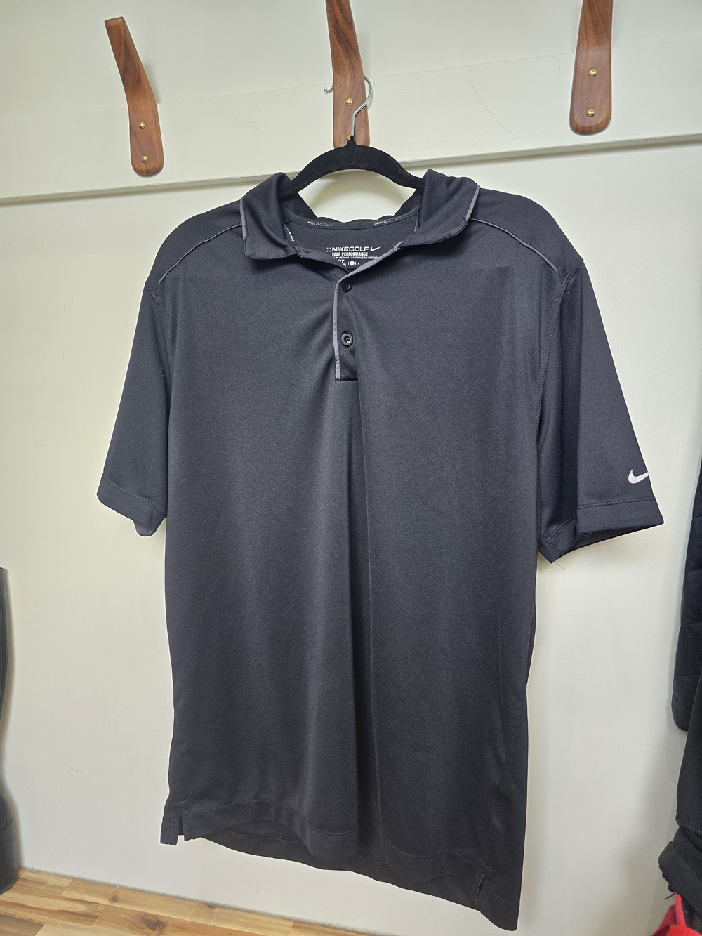 Nike Black Short-Sleeve Golf Polo